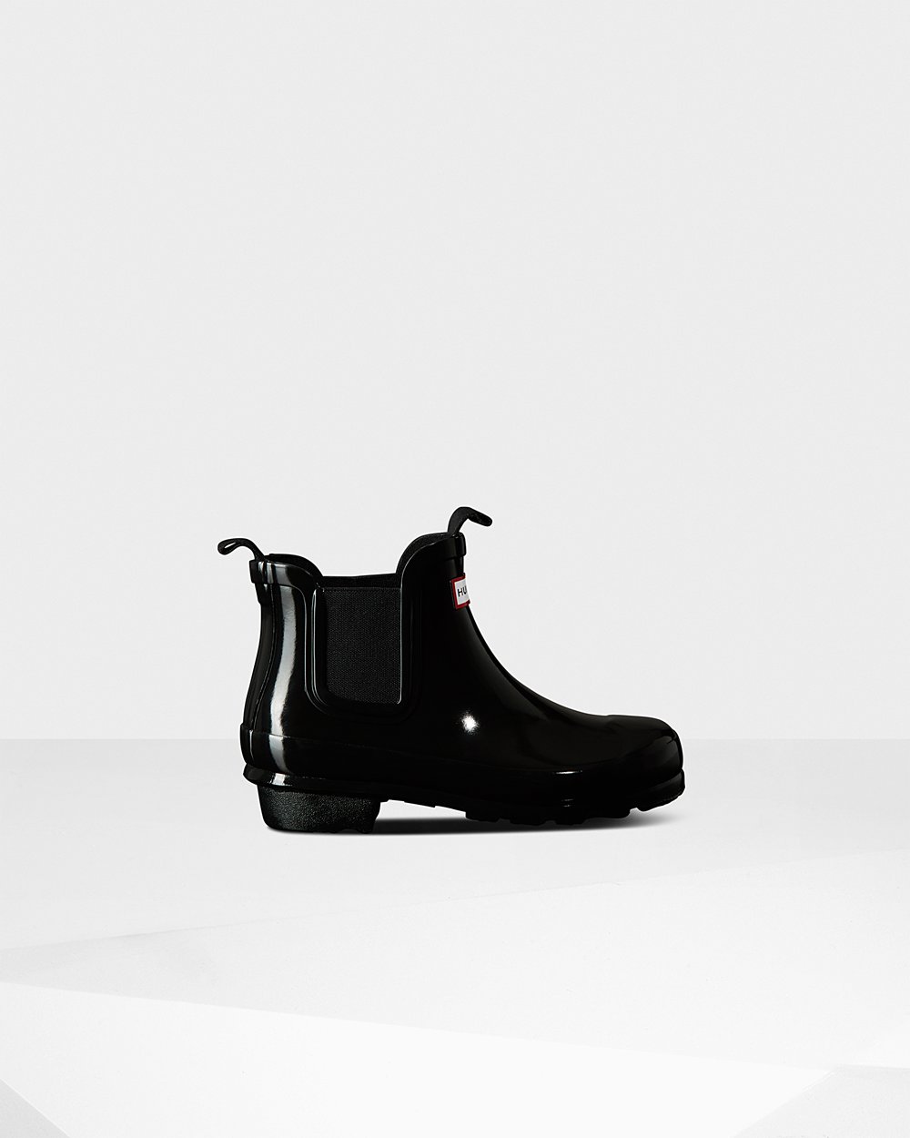 Kids Hunter Original Big Gloss - Chelsea Boots Black - 3465-NMHJE